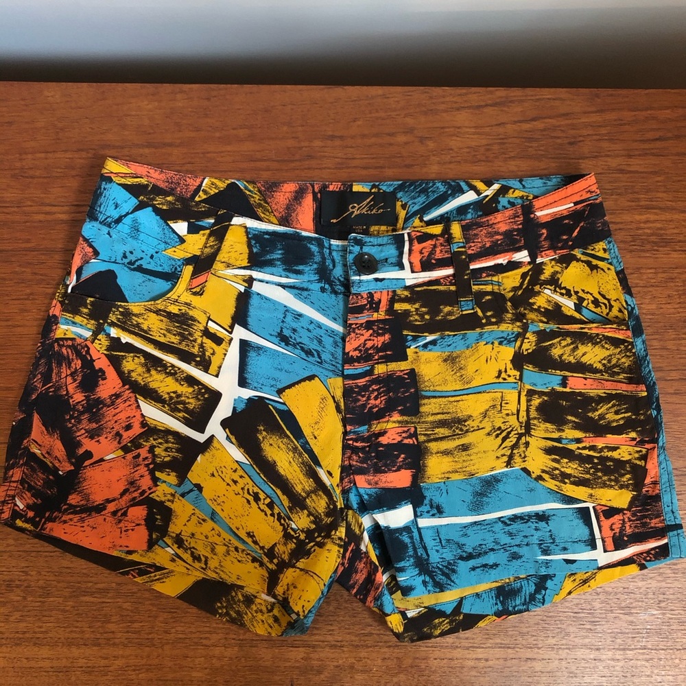 Akiko Silk Patterned Shorts